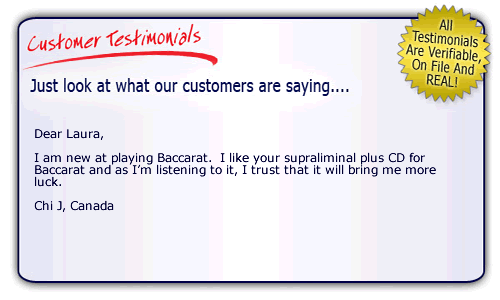 Baccarat Success Story