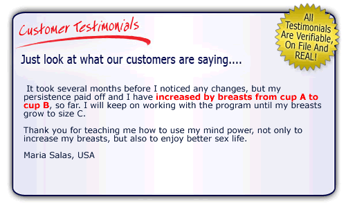 Happy Customer Testimonial - Breast Enlargement