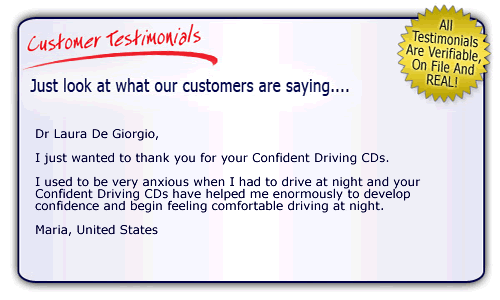 Happy Customer Testimonnial - Confident Driving