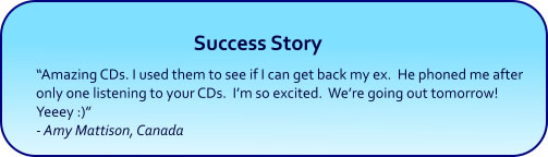 Remote Influence Hypnosis CDs and mp3 Downloads success story