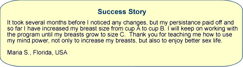 Breast Enlargement with Deep Trance Now hypnosis success story