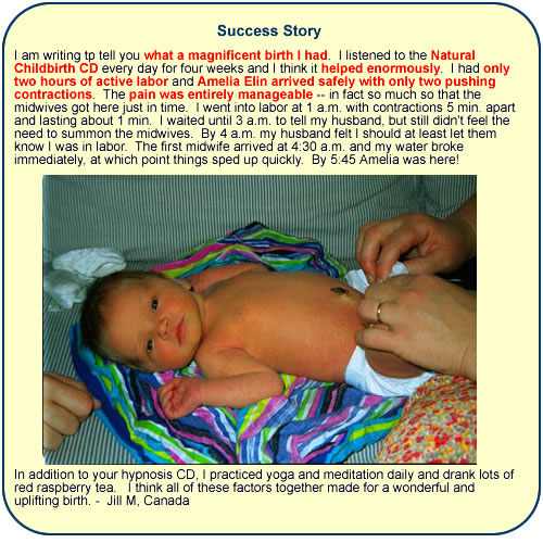 Success Story - Natural Childbirth wtih Hypnosis