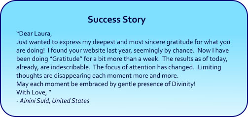 Gratitude hypnosis cds and mp3 downloads - success stories