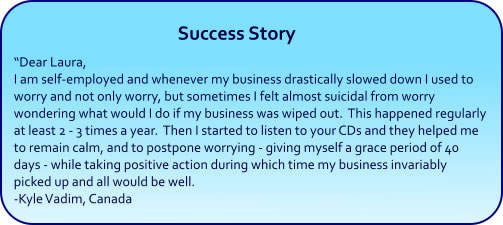 Stop Worrying Hypnosis success story