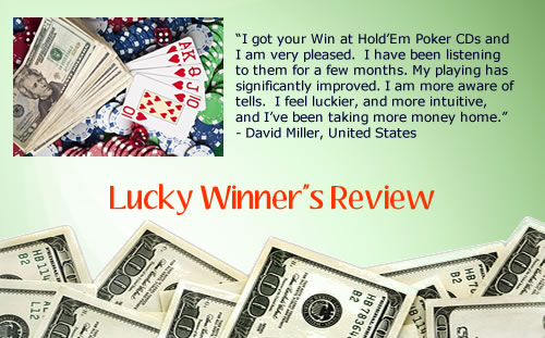 Win at Texas Holdem Poker hypnosis cds and mp3 downloads