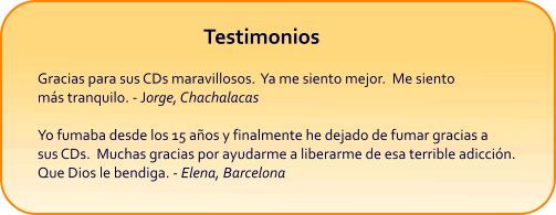 Testimonios